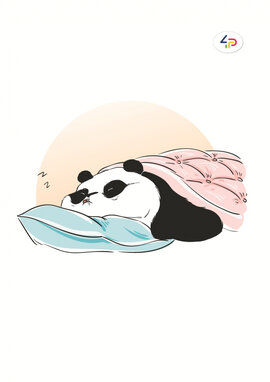 "Funny series" panda is sleeping, B6 - фото книги