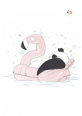 "Funny series" panda on vacation, B6 - фото книги