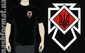 Футболка "Бойовий тризуб", чорний колір, розмір S - фото обкладинки книги