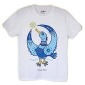 Футболка чоловіча "Птах волі на білому" - фото обкладинки книги