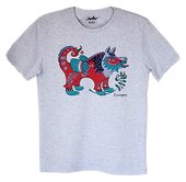 Футболка чоловіча "Симаргл на сірому" - фото обкладинки книги