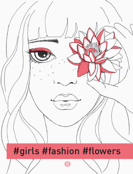 #girls#fashion#flowers - фото книги
