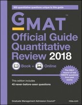 GMAT Official Guide 2018 Quantitative Review: Book + Online - фото обкладинки книги