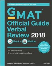 GMAT Official Guide 2018 Verbal Review: Book + Online - фото обкладинки книги