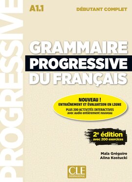 Grammaire Progressive du Francais 2e Edition Debutant Complet A1.1 Livre + CD - фото книги