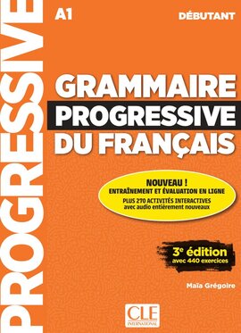 Grammaire Progressive du Francais 3e Edition Debutant Livre + CD + Livre-web 100% interactif - фото книги