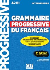 Grammaire Progressive du Francais 4e Edition Intermediaire Livre + CD + Livre-web 100% interactif - фото обкладинки книги