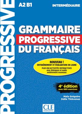Grammaire Progressive du Francais 4e Edition Intermediaire Livre + CD + Livre-web 100% interactif - фото книги
