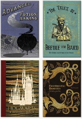 Harry Potter Magnet Set: Hogwarts Book Covers (набір магнітів) - фото книги