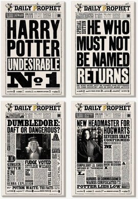 Harry Potter Magnet Set: The Daily Prophet (набір магнітів) - фото книги