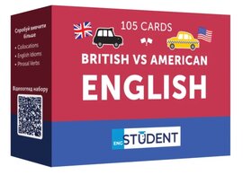 Картки англійських слів English Student — British vs American 105 карток - фото книги