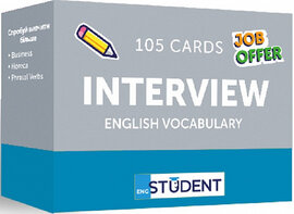 Картки англійських слів Interview English Vocabulary. 105 карток - фото книги