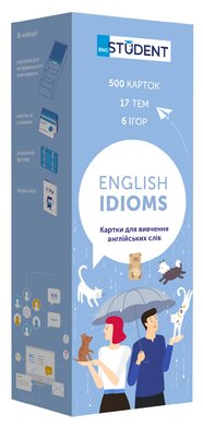 Картки для вивчення англійських слів English Student. English Idioms - фото книги