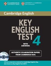 KET Practice Tests: Cambridge Key English Test 4 Self Study Pack - фото обкладинки книги