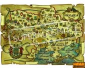 Козацька карта України (плоский магніт) - фото обкладинки книги