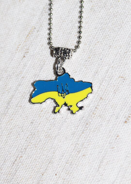 Кулон "Карта України" на ланцюжку - фото книги