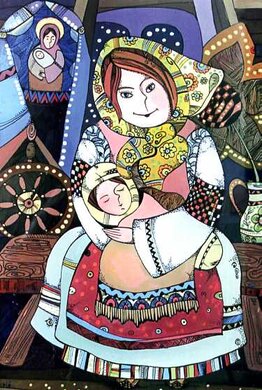 Листівка "Материнство" Наталя Курій-Максимів - фото книги