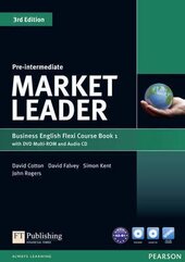 Market Leader 3rd Edition Pre-Intermediate Flexi Student Book 1 + DVD + CD (підручник) - фото обкладинки книги