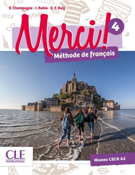 Merci! 4 A2 Livre + DVD-ROM - фото книги