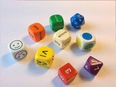 Mini Flashcards Language Games: Dice - Mixed Dice. Pack of 9 - фото обкладинки книги