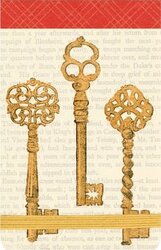 Mini Journal: Vintage Keys - фото обкладинки книги