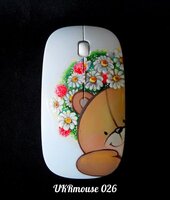 Мишка комп'ютерна безпровідна (ручний розпис) "Ведмедик" - фото обкладинки книги