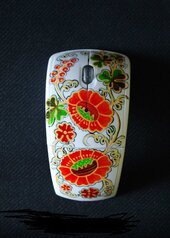 Мишка комп'ютерна (ручний розпис) "Квіти" - фото обкладинки книги