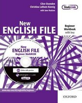 New English File Beginner. Workbook with Key with MultiROM - фото обкладинки книги