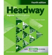 New Headway 4th Edition Beginner: Workbook with Key with iChecker CD-ROM - фото обкладинки книги