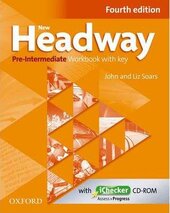 New Headway 4th Edition Pre-Intermediate: Workbook with Key with iChecker - фото обкладинки книги