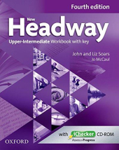 New Headway 4th Edition Upper-Intermediate: Workbook with Key with iChecker - фото обкладинки книги