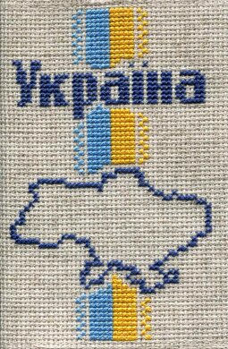 Обкладинка на паспорт "Україна" на сірому - фото книги
