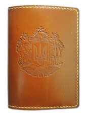 Обкладинка на права "Тризуб" світло-коричневий - фото обкладинки книги