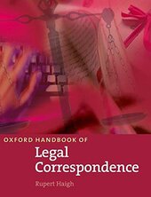 Oxford Handbook of Legal Correspondence. New Edition - фото обкладинки книги