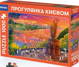 Пазл «Прогулянка Києвом» 1000 елементів - фото книги