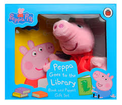 Peppa Pig: Peppa Goes to the Library. Book and Puppet - фото книги