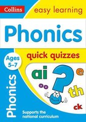 Phonics Quick Quizzes Ages 5-7 - фото обкладинки книги