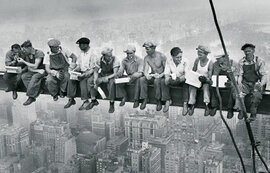 Плакат "Men on girder (FP0432)" - фото книги