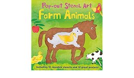 Pop-Out Stencil Art: Farm Animals - фото книги
