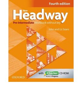 Посібник"New Headway 4th Edition Pre-Intermediate:Workbook without Key with iChecker(робочий зошит)" - фото книги