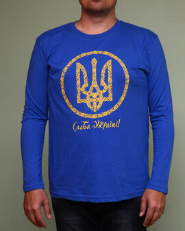 Реглан "Тризуб", колір синій - фото книги