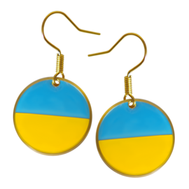 Сережки Прапор України" круглі - фото книги