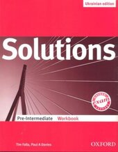 Solutions Pre-Intermediate. Workbook (Ukrainian Edition) - фото обкладинки книги