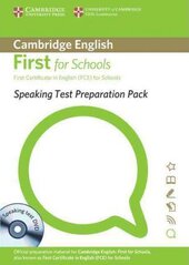 Speaking Test Preparation Pack for First for Schools: Paperback with DVD - фото обкладинки книги