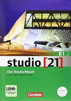 Studio 21 B1/2. Deutschbuch mit DVD-ROM (підр. з інтегрованим роб.зошитом+інтер.диск.Част.2) - фото книги