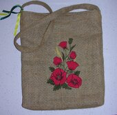 Сумка з мішковини "Маки" - фото обкладинки книги