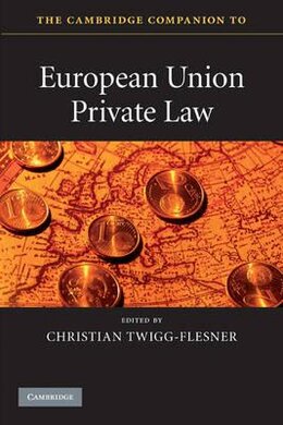 The Cambridge Companion to European Union Private Law - фото книги