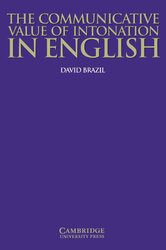 The Communicative Value of Intonation in English Book - фото обкладинки книги