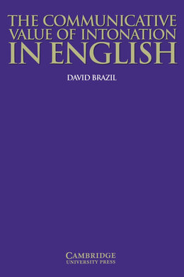 The Communicative Value of Intonation in English Book - фото книги