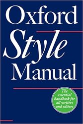 The Oxford Style Manual - фото обкладинки книги